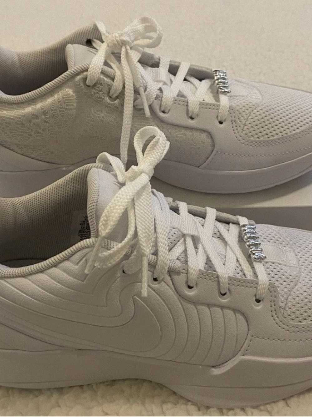 Nike Ja 2 Team Bank Triple White Basketball Shoes Mens Size 8 HQ8513-100 New